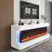 Lush Fireplace with Multicolor Flame