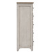Farmhouse Reimagined - 5 Drawer Chest - Antique White / Chestnut Tops
