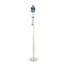 Marcel - Floor Lamp - White Marble, Gold Metal And Blue Glass