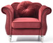 Chic Transitional Flared Arm Chair