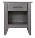 Roller Drawer Glides Nightstand