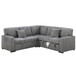 Convertible Sectional Upholstered Sleeper Sofa With Storage Chaise