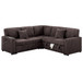 Convertible Sectional Upholstered Sleeper Sofa With Storage Chaise