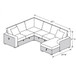 Convertible Sectional Upholstered Sleeper Sofa With Storage Chaise