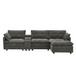 Oversized Modular Sectional Sofa With Multi Functional Console