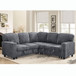 L-Shaped Sofa With Pull Out Sofa Bed With USB