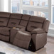 Power Reclining Sectional Set With Console Cup Holders