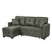 Sectional Sofa With Pull Out Bed, Reversible Chaise