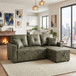 Sectional Sofa With Pull Out Bed, Reversible Chaise