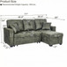 Sectional Sofa With Pull Out Bed, Reversible Chaise