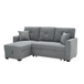 Sleeper Sectional With Pull Out Bed, Reversible Chaise