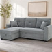 Sleeper Sectional With Pull Out Bed, Reversible Chaise