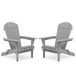 Lounge Patio Chair For Garden Outdoor Wooden Folding Adirondack Chair (Set of 2) Solid Cedar Wood Lounge Patio Chair For Garden