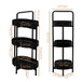 Modern 3 Tier Handwoven Side Table With Oval Organizer