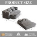 2 In 1 Foldable Sofa Bed With Multi Functional Blanket