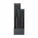 Outdoor Water Fountain With Cascading Waterfall And LED Lighting - Black
