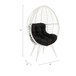 Galzed - Patio Lounge Chair - Black / White