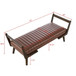 Mid-Century Bench With Wood Legs