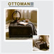Square Tufted Storage Ottoman With Nailhead Trim