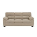 3 Seater Sofa With Padded Armrests And Triangular Leg