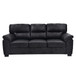 3 Seater Sofa With Padded Armrests And Triangular Leg