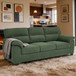 3 Seater Sofa With Padded Armrests And Triangular Leg