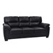 3 Seater Sofa With Padded Armrests And Triangular Leg
