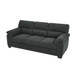 3 Seater Sofa With Padded Armrests And Triangular Leg