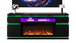 Preya Modern Fireplace with Multi-Color LED Flame
