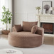 Modern Single Sofa With Backrest Pillow For Living Room