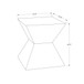 Contemporary Accent Table For Indoor Or Outdoor Use