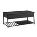 Contemporary Coffee Table, Lift Top, Rectangular
