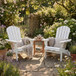 Folding Adirondack Lounge Chair With Embossed Grain Texture
