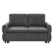 Convertible Sofa Bed Loveseat With Adjustable Backrest And USB Ports