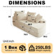 Semi Circular 2 In 1 Sofa Bed With Neck Pillow