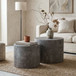 Modern Round Nesting Coffee Table (Set of 2)