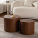 Modern Round Nesting Coffee Table (Set of 2)