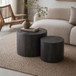 Modern Round Nesting Coffee Table (Set of 2)