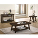 3 Piece Occasional Table Se, Coffee Table, End Table & Sofa Table - Walnut