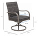 Outdoor Swivel Dining Chair (Set of 2) - Gray