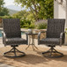 Outdoor Swivel Dining Chair (Set of 2) - Gray