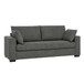 Upholstered Sofa With Toss Pillows - Dark Gray