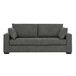 Upholstered Sofa With Toss Pillows - Dark Gray
