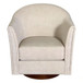 360 Degree Rotating Barrel Armchair For Living Room - Cream Beige