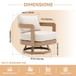 Swivel Chair For Patio - Oak