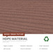 Outdoor Side Table, Wide Tabletop For Patio - Brown