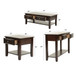 Table Set With Drawers And Open Shelf Storage