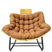 Oversized Papasan Rocking Chair Outdoor With Thick Cushion