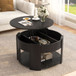 Round Lift Top Coffee Table With Hidden Storage