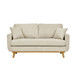 Upholstered Loveseat With Arms And Pillows